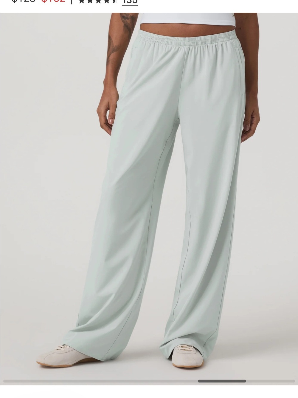 VUORI Wide-Leg Women’s Pants in storm blue